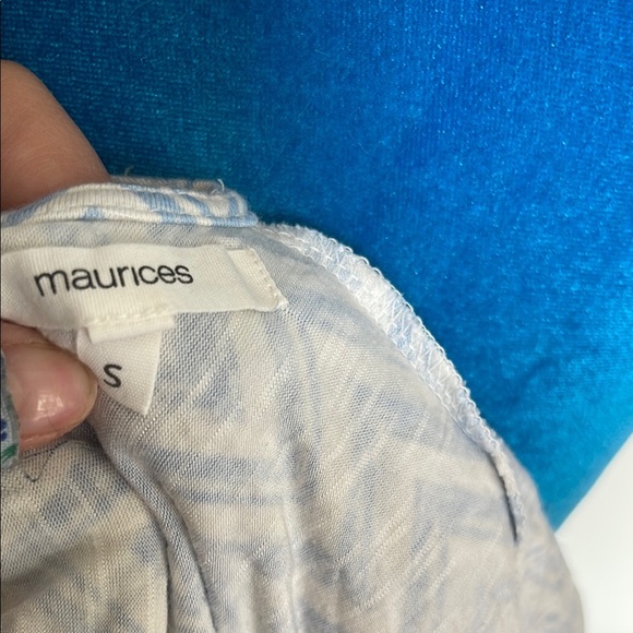 Maurices White and Blue Tank Top with Chevron Design - Picture 5 of 7